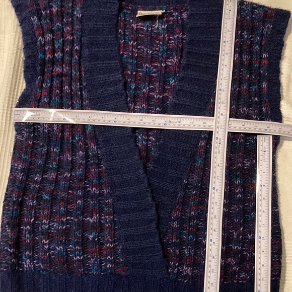 Vintage Blue Sweater Vest | Size L | Chunky | Oversized | Retro Academia - Picture 6 of 6
